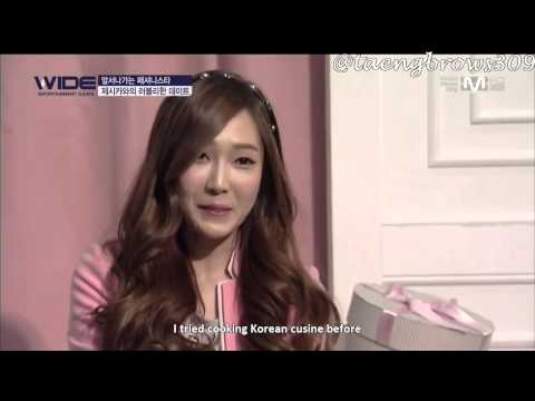 [ENG SUB] 140120 SNSD Jessica - Cooking Skills? @ Mnet Wide SOUP Shooting