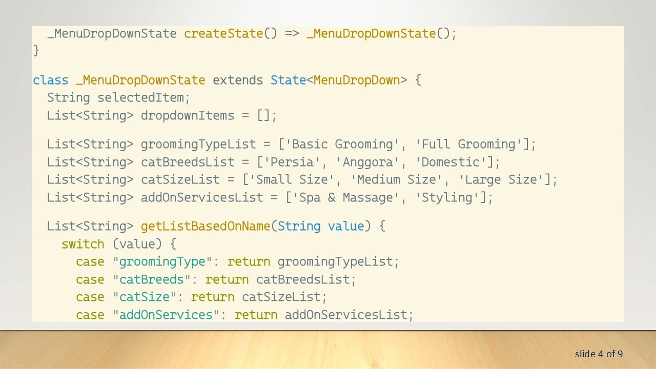 How to Create a Dynamic DropDownMenu in Flutter with Multiple Item Lists