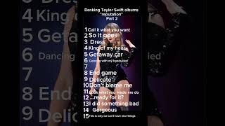 Download lagu Ranking Taylor Swift albums *reputation* part 2 #taylorswifteras #taylorswiftalbum mp3