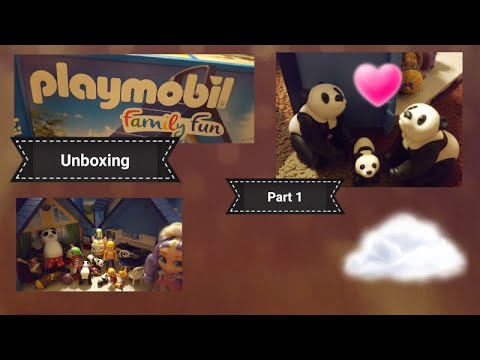 Playmobil Haul Unboxing Part 1: Family Fun Take Along House and Panda Family!