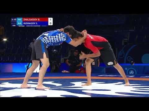 GOLD Men's GP No-Gi - 77 kg: B. ZHALGASSOV (KAZ) v. S. KUSHAGOV (RUS)