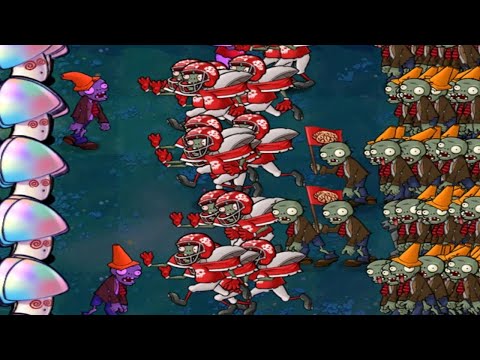 Hypno Shrooms vs All Zombies | Plants vs Zombies