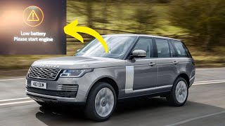 “Low battery, please start engine” warning in Range Rover