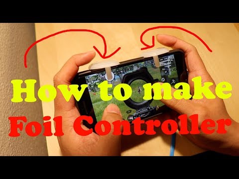 How to make a FOIL Controller L1R1 gaming PUBG | ROS | FORTNITE |Tutorial | DIY