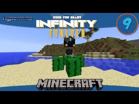 Minecraft Mods: How to build an automatic cactus farm in FTB Infinity Evolved - E9