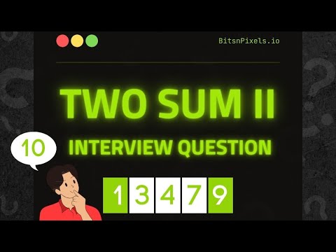 Interview Question: Two Sum ll 🤔🧑🏻‍💻