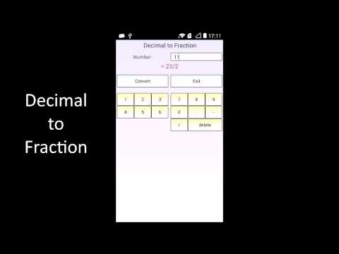 Decimal to Fraction Video
