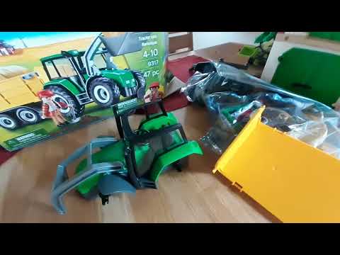 Playmobil  Traktor 🚜  mit Anhänger  Unboxing  9317