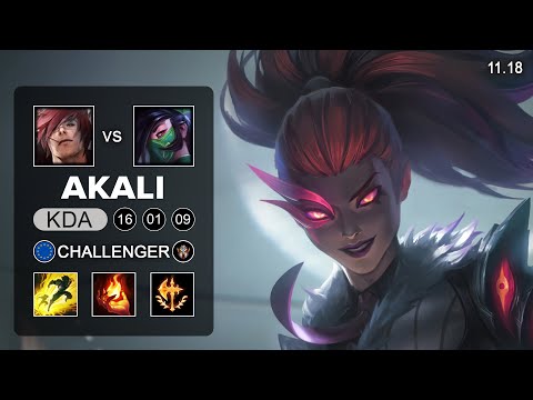 Akali Mid vs Sett - EUW Challenger - Season 11 Patch 11.17