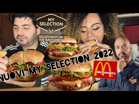 NUOVI MY SELECTION MCDONALD’S 2022 di JOE BASTIANICH🍔 MUKBANG EATING SHOW ITA