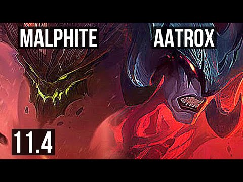 MALPHITE vs AATROX (TOP) | 1/0/8 | KR Diamond | v11.4
