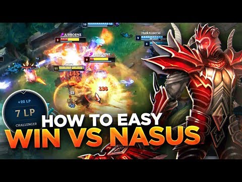 Scarra - HOW TO EASY WIN VS NASUS TOP (HEAVY ROAM JARVAN)