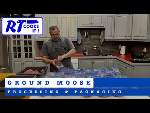 How to process ground moose meat