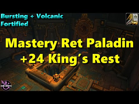 Mastery Retribution Paladin 24 King's Rest! 127K Overall DPS!