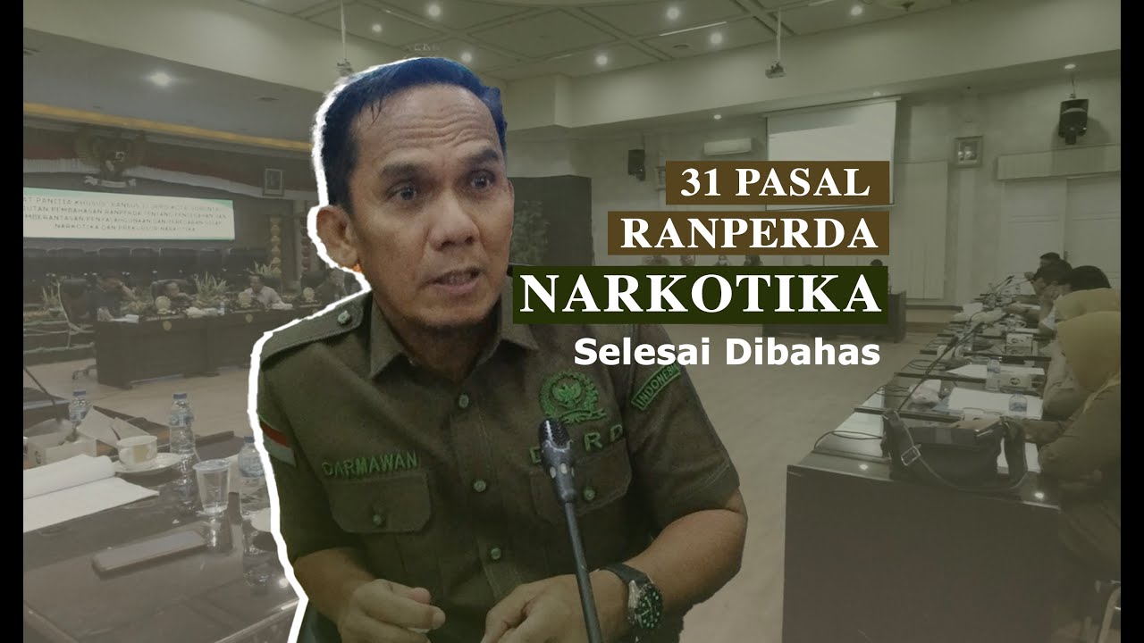 31 Pasal Ranperda Narkotika Selesai Dibahas