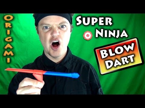 Origami Super Ninja Blow Dart