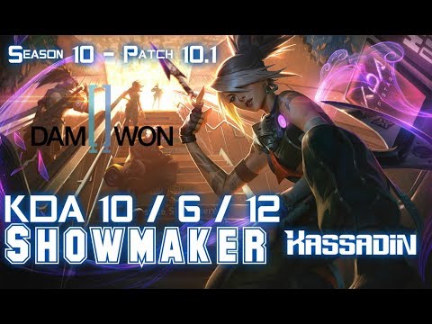 DWG Showmaker KASSADIN vs FIZZ Mid - Patch 10.1 KR Ranked