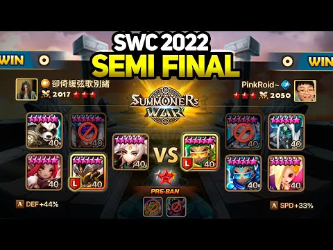 PINKROID~ vs TARS. SWC2022 SEMI FINAL (BO5) - Summoners War