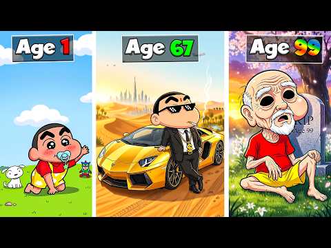 Shinchan Age 1 - 100 Birth To Death 🥺!