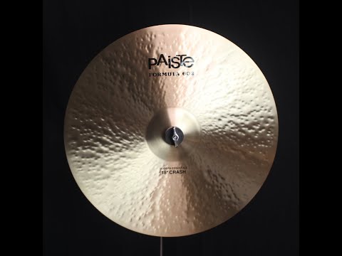 Paiste 18" Formula 602 Modern Essentials Crash - 1495g (video demo) image 2