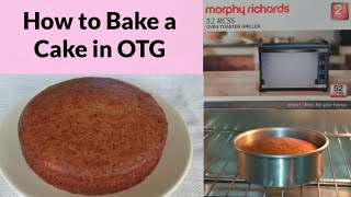 How to Bake a Cake in OTG Perfectly ||  Eggless Vanilla Cake ~ Moumita