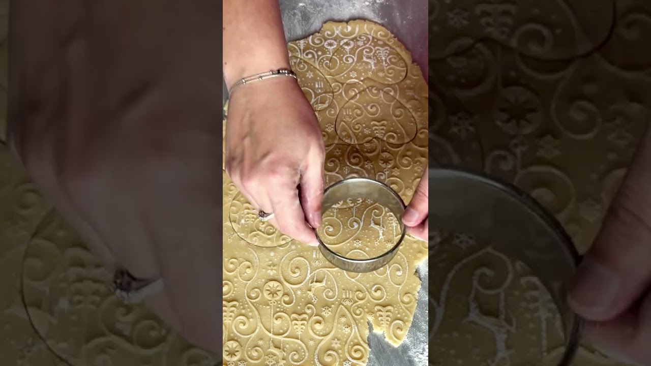 Making Cookies with an Embossed Rolling Pin!