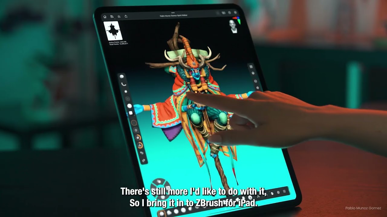 Maxon Cinema 4D for iPad + Tencent Cloud HY 3D - With Sound - YouTube