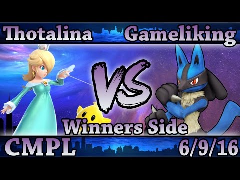 CMPL 5 - Thotalina (Rosalina, Diddy Kong) Vs Gameliking (Lucario) Smash Wii U Winners Side