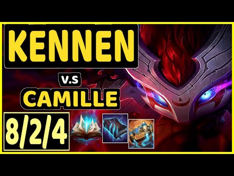 SOHWAN (KENNEN) vs CAMILLE - 8/2/4 KDA TOP CHALLENGER GAMEPLAY - KR