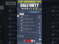 Fast Movements Tips And Tricks In Call Of Duty Mobile Shorts Codm Codmobile