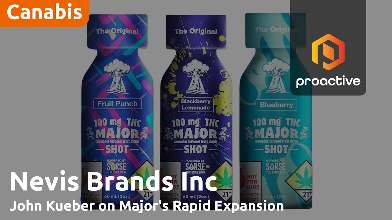 Nevis Brands expands Major shots THC beverage line to new markets, boosting Q1 revenue potential