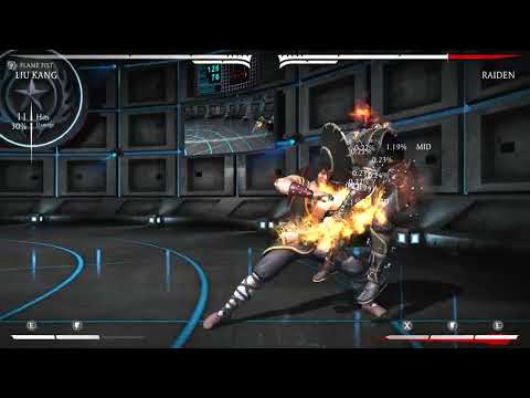 MKX - Liu kang flame fist 62% easy corner combo (no iafb)