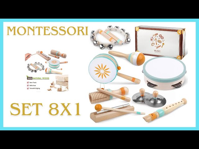 Vídeo relacionado con Buyger Instrumentos Musicales para Bebés, Juguete Montessori de Madera para Niños 1 2 3 años, IInstrumentos de Percusión Infantiles, Regalo para Niños Niñas (Cumpleaños/Navidad/Reyes)