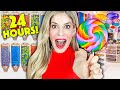 Sneaking Into A Giant CANDY STORE For 24 Hours Rebecca Zamolo