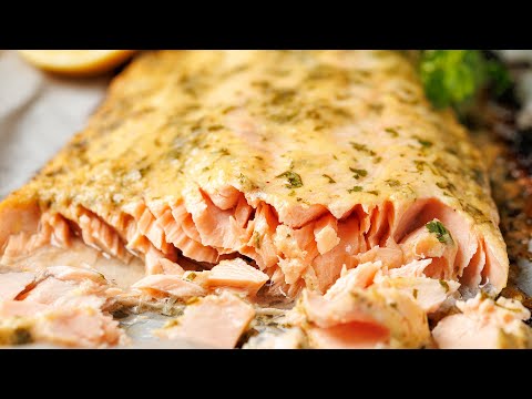 Baked Dijon Mustard Salmon with Lemon and Garlic