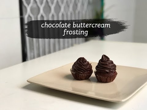 chocolate buttercream frosting | beauty by rabbia