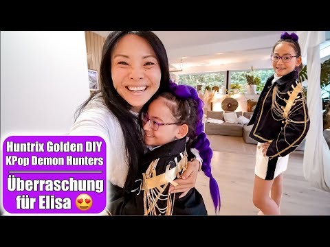Geheimes Projekt 🤭 Golden Huntrix KPop Demon Hunters Kostüm DIY Rumi | Mama VLOG | Mamiseelen