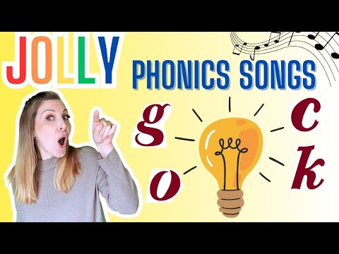Jolly Phonics | Set 3 | Animated Songs with WORDS and ACTIONS | letters g, o, c, k