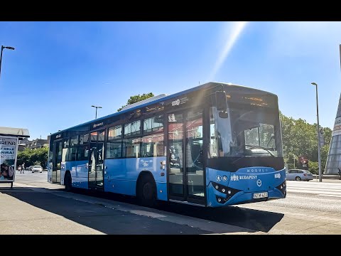 [4K60 POV]Budapest busz 15 front view drive Boráros tér H——Gyöngyösi utca M