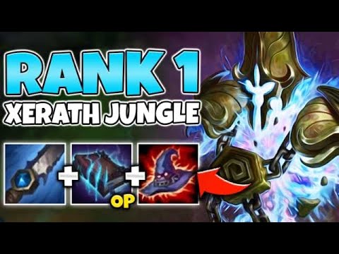 #1 XERATH WORLD ATTEMPTS TO CARRY 4V5 AS JUNGLE XERATH (LONG RANGE GANKS) - League of Legends