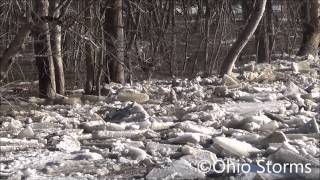 preview picture of video 'Vermilion River Ice Jam 3/11/15'