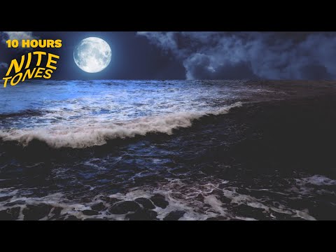 Moon Over the Pacific -10 Hours- Ocean Sounds for Sleeping ...
