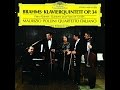 Brahms Quintetto per Pianoforte e Archi in Fa Minore Op 34 Quartetto Italiano, Pollini