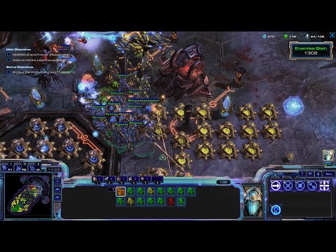 StarCraft 2 Brutal 3 Players Co-op Campaign: Wings of Liberty Mission 14 - In Utter Darkness