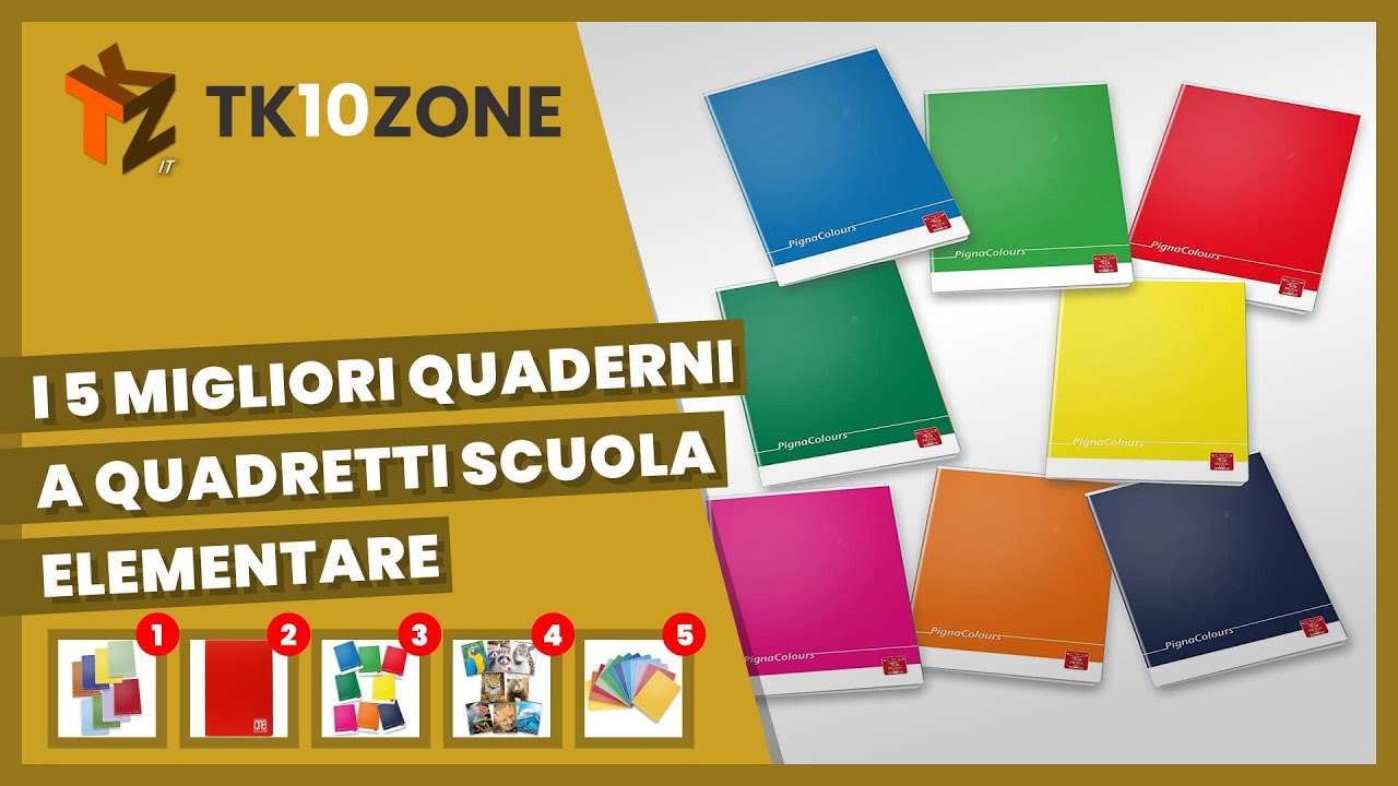 I 5 migliori quaderni a quadretti da 5 mm da scuola elementare
