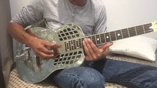 Video thumbnail for Demo Tricone National Style 2 German Silver Wild Roses G/Tuning by Alain Mariani