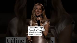 Céline Dion sings You're the Voice live from Paris at John Farnham tribute concert