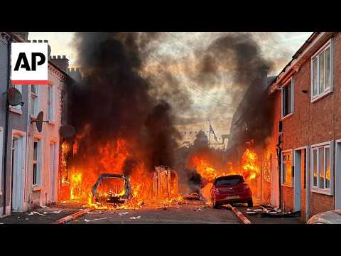 Anti-immigrant protests in Northern Ireland after Belfast street stabbing