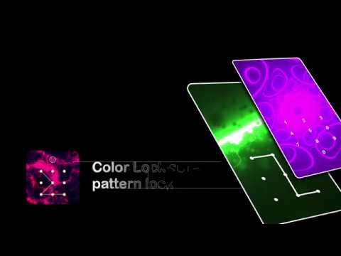 Color Lock screen - pattern lock Video