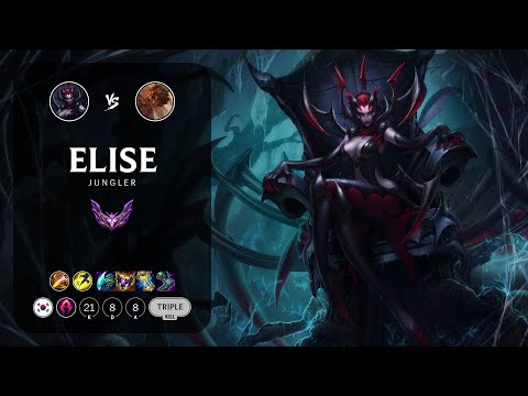 Elise Jungle vs Taliyah - KR Master Patch 13.19